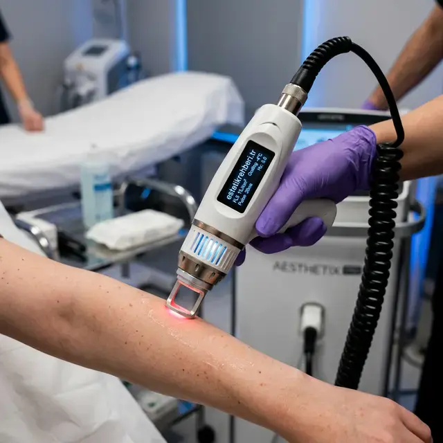 Teknik Lazer Epilasyon Cihazı ve Uygulama Başlığı